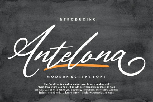 Antelona Script for Handmade and Commercial Projects