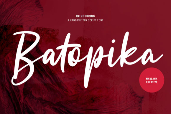 Batopika Script: A Handwritten Font for Polished Branding