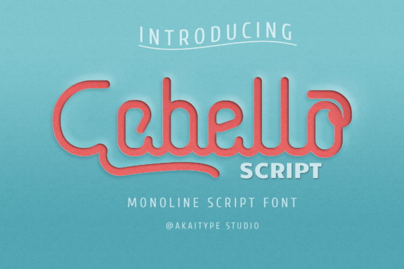Cabello Script: A Delicate Font for Handmade Creations