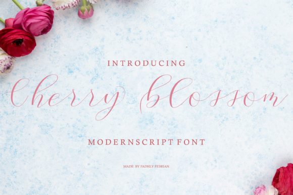 Cherry Blossom Script: A Romantic Font for Handmade Creations