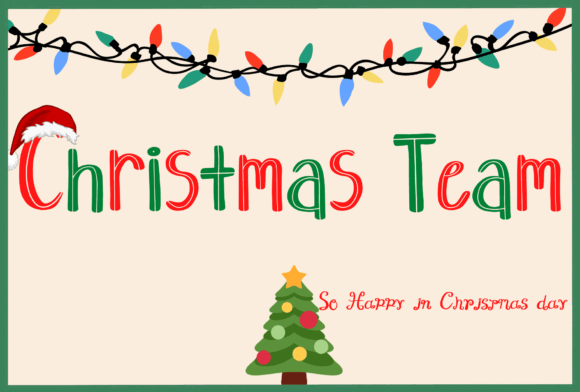 Christmas Team Font for Branding and Design