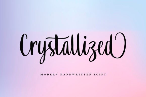Crystallized Script: A Delicate Font for Handmade Creations