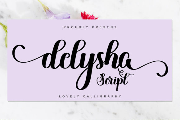 Delysha Script: A Bold Handwritten Typeface for Editorial Design