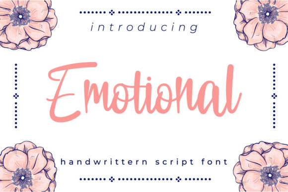Emotional Script: A Graceful Font for Editorial Design