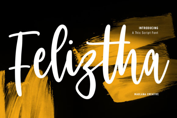 Feliztha Script: A Delicate Typeface for Handmade Creations