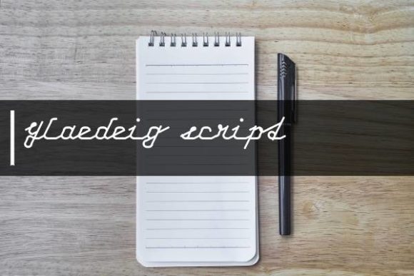 Glaedeig Script Font for Editorial Design