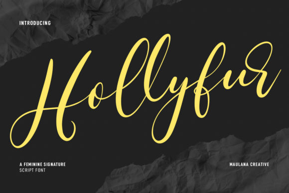 Hollyfur Script: A Feminine Font for Digital Branding