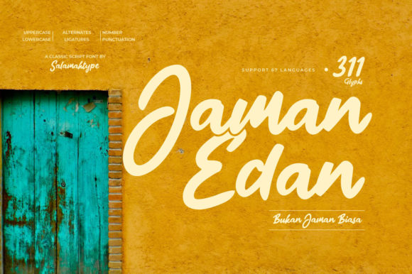 Jaman Edan Script for Business Branding