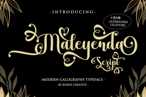 Maleyenda Script: A Polished Font for Small Business Branding