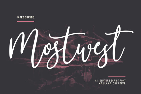 Mostwest Script: A Stylish Typeface for Branding Projects