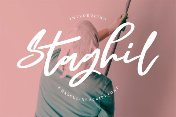 Staghil Script: A Masculine Font for Handmade Creations