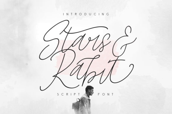 Stars and Rabbit Script for Handmade Creations