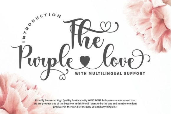 The Purple Love: A Playful Font for Branding Magic